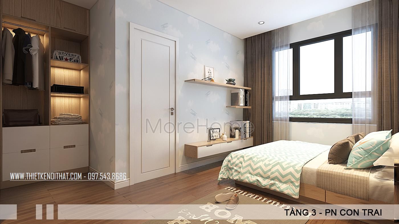 Thiết kế nội thất biệt thự hiện đại tại VinHome Thăng Long